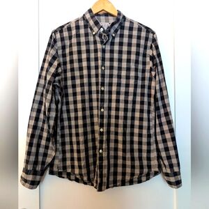J. Crew Shirt, Plaid (Taupe, Black)